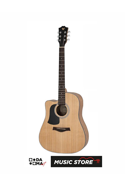 VALLER AG240 LH Solak Akustik Gitar - Naturel