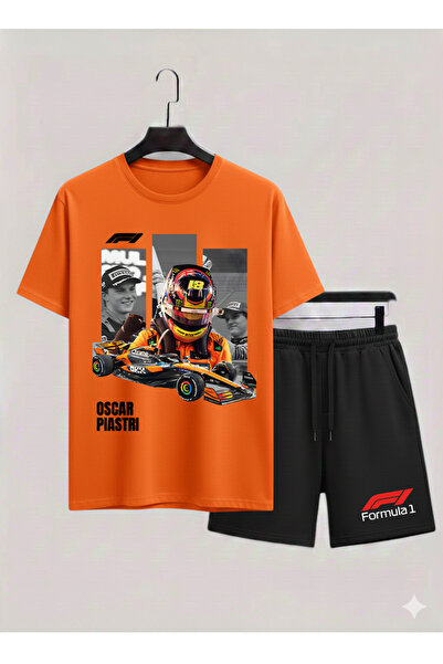 MAGORS Oscar Piastri Printed 100% Cotton Crewneck Children's T-Shirt-Shorts F...