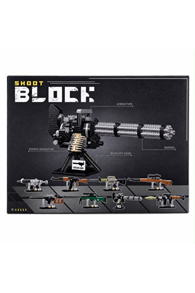 DoviCo 1025 Parça Gatling Gun Yapı Blok Model Seti –Yapım Parçalı Blok Silah ...