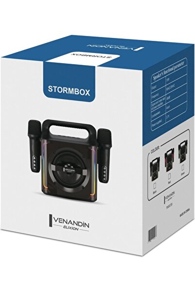 NEVVALİFE Venandin Stormbox Karaoke Çift Mikrafonlu Speaker Çift Mikrofonlu T...