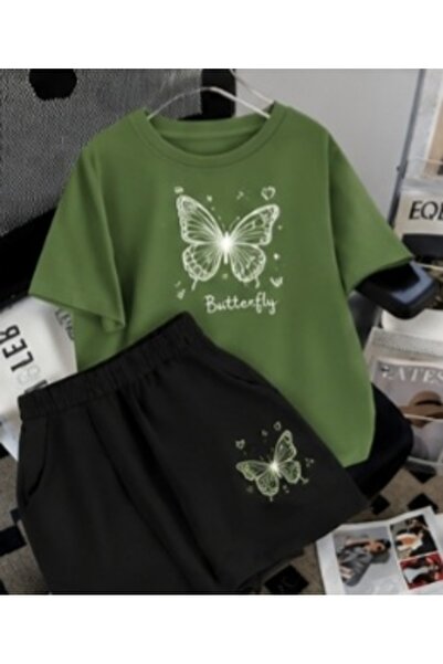 COZYWEAR طقم شورت كبير الحجم للجنسين، تي شيرت بأكمام قصيرة، مريح، مناسب للصيف...