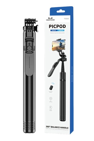 BST Keephone Picpod Derece 202cm Bt Selfie Stick Phone Technology Gift