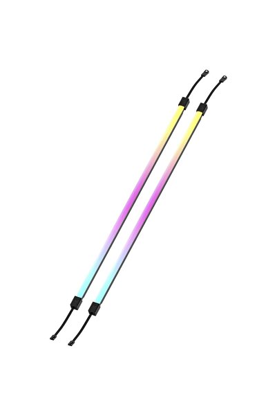Corsair Benzi luminoase LED RGB Aurora LS430 pentru carcasă, 2 bucăți, 49 LED...