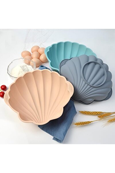 Arabest 3-Piece Shell-Shaped Silicone Cake Pan Set,Round Baking Molds,Easy De...