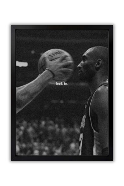 Visenart Lock In Motivasyon Duvar Tablosu | Basketbol Temalı Motivasyon Tablo...