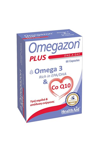 Health Aid Omegazon Plus Ω3 + CoQ10 για την Καλή Λειτουργία του Καρδιαγγειακο...