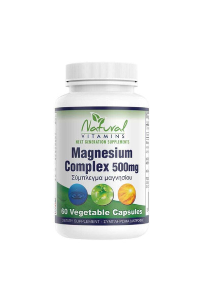 NATURAL VITAMINS Magnesium Complex 500mg, 60caps