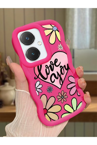 Hontinga Vivo Y27 Compatible Case Camera Protector Red Silicone Couple Phone ...