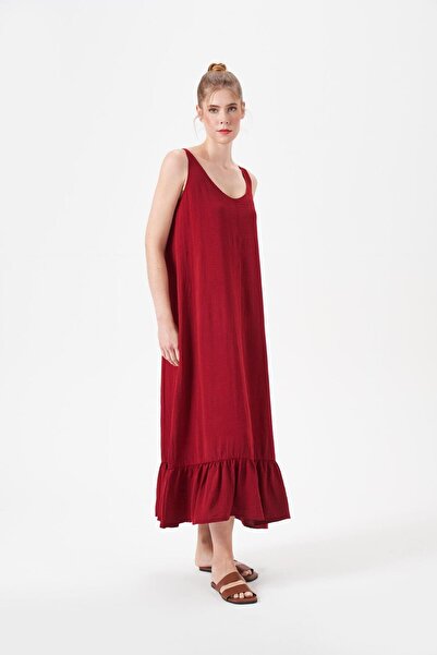 PJS Women's Burgundy Dress 29144