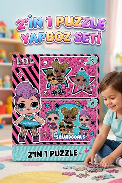 Tıfıl Toys LOL Surprise 2’si 1 Arada Yapboz – 35 ve 60 Parça Zihinsel Gelişim...