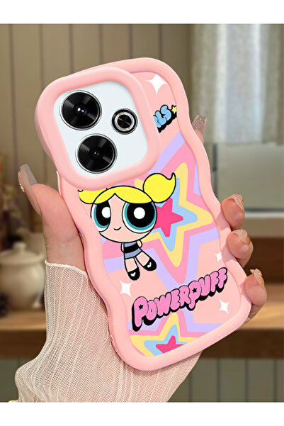 Hontinga Redmi 13 Uyumlu Kılıf kamera koruyucu Pembe Silikon Couple Telefon K...