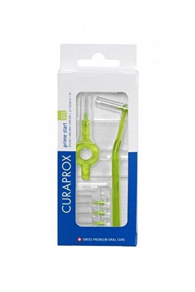 Curaprox CPS Prime Start 011 Μεσοδόντια Βουρτσάκια Πράσινο 2 Λαβές 5 Τεμάχια