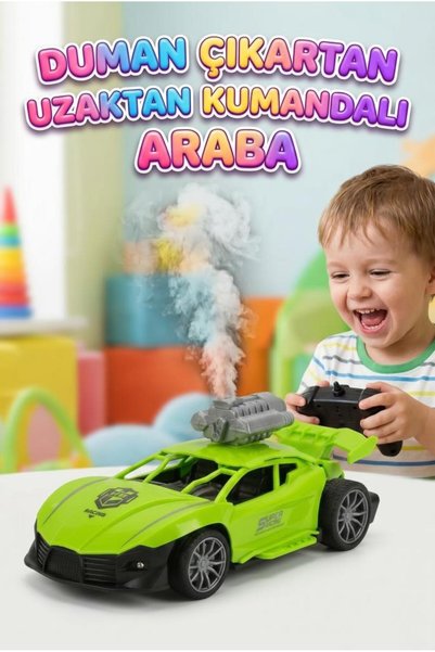 Tıfıl Toys Uzaktan Kumandalı Yarış Arabası 1:18 Ölçek Şarjlı Işıklı Sesli ve ...