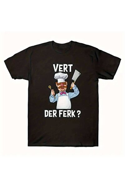 STITCHLY تي شيرت رجالي من Swedish Vert Ferk - تي شيرت 100 Crew Tee مع شخصية ا...