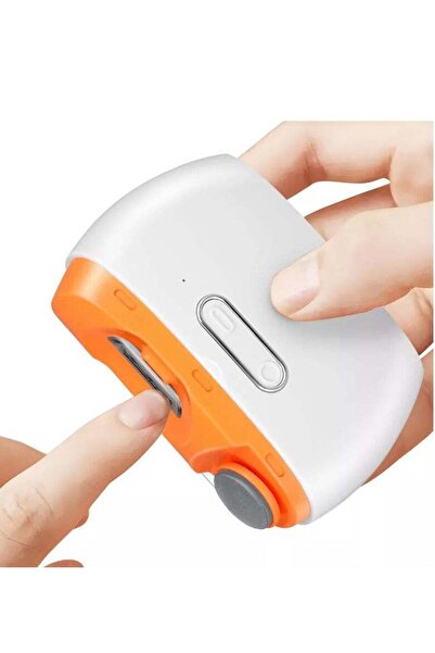 MOCOM 2-in-1 Electric Nail Clipper & Polisher with LED Light - Rechargeable, ...