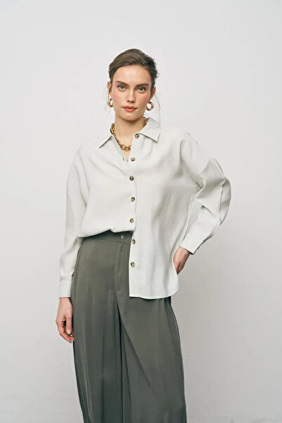 Orfeo Negro Boyfriend Fit Tiril Modal Summer Shirt