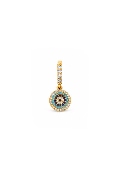 Silveranka 925 Ayar Gümüş Nazar Charm - Kolye Ucu