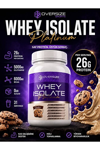 Oversize Sports Oversize Whey Isolate Platinum 930 gr Kurabiye Aromalı 31 Servis