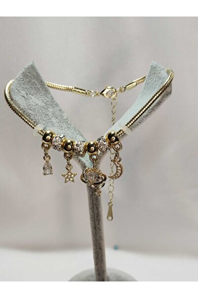 KIRKDABİR Kalp Desenli Charm Bileklik