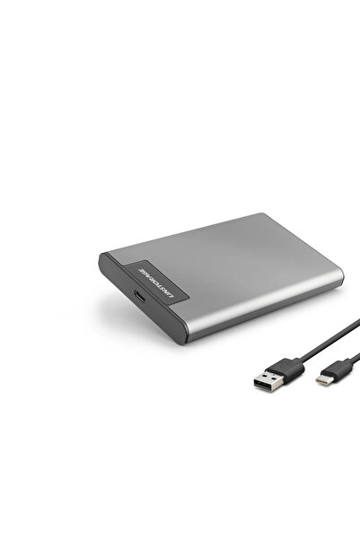 Skygo 2.5 Inç Sata Hdd/Ssd Harici Disk Kutusu Usb 3.0 Type-C Rgb - Gümüş HDX1782