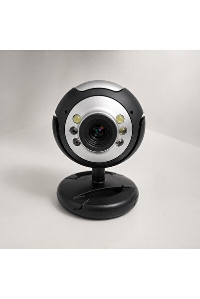 MINO TECH USB Mini Web Kamera – Mikrofonlu, 10X Dijital Zoom ve 6 LED Aydınlatma