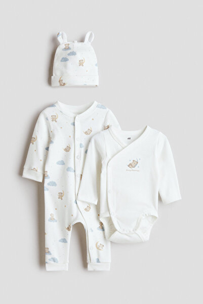 H&M 3 Parçalı Pamuklu Set
