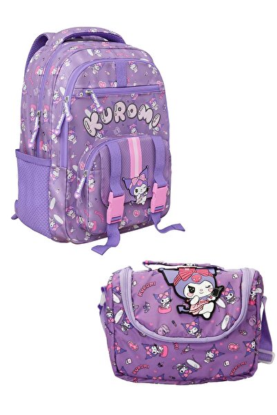 kuromi 3220 Set de geantă pentru școala primară și cutie de prânz, licențiat,...