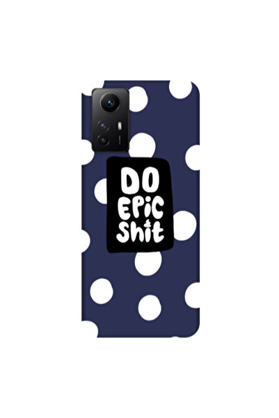 Other Xiaomi Redmi Note 12s Do Epic Shit Dark blue Colored Silicone TPU Θήκη