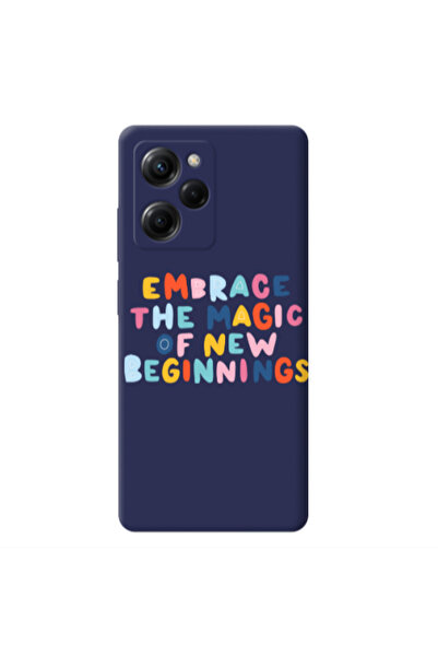 Other Xiaomi Poco X5 Pro Embrace Dark blue Colored Silicone TPU Θήκη