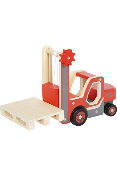 Small Foot Stivuitor din lemn cu paleți 12636