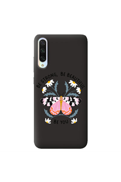 Other Xiaomi Mi 9 Lite Be Strong Black Colored Silicone TPU Θήκη