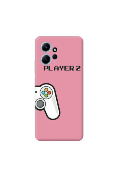 Other Xiaomi Redmi Note 12 4G Player 2 Pink Colored Silicone TPU Θήκη