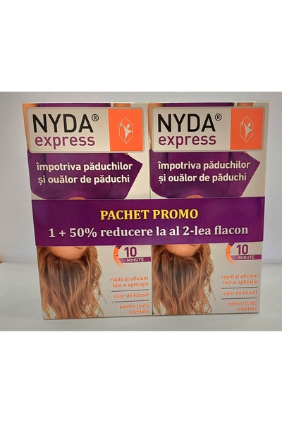 Nyda Set Spray pentru par express, impotriva paduchilor si oualor de paduchi,...