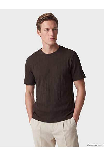 LC Waikiki Vizyon New Season Crew Neck Corded Fabric Men's T-Shirt
