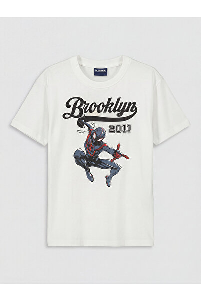 LC Waikiki Vision New Season Crew Neck Spider-Man Printed Boys' T-Shirt