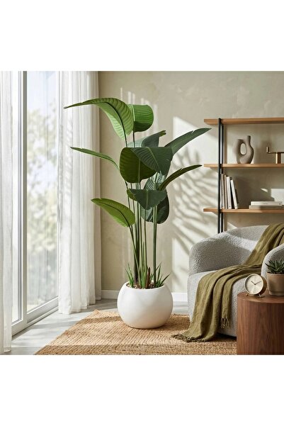 Al Hadaya Mall Artificial Banana Tree with Classic Design and Plastic Base 3 ...