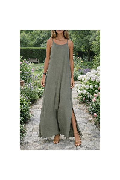 Cristina Serene Maxi Φόρεμα λινό