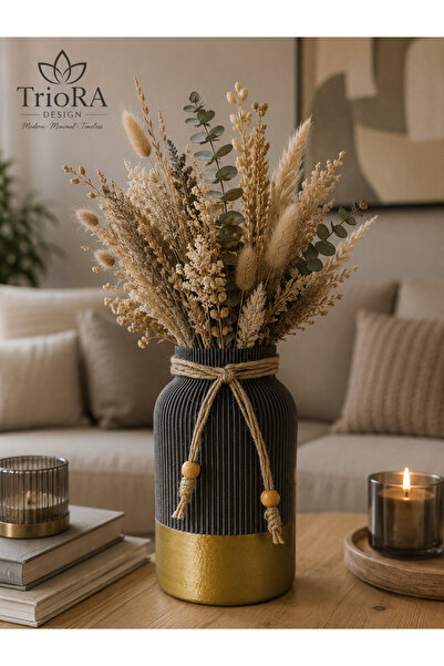 triora Cozy Dekoratif Vazo – Modern Minimalist 3D Baskı Dekoratif Vazo | 18 x...