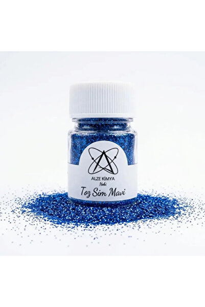Alze Kimya Hobi Toz Sim 20 Gr 1/64 micron Canlı Renkler Mavi