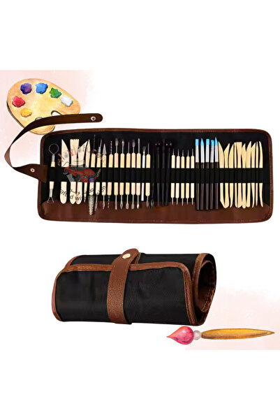 Alayjah , 40-Piece Double-Ended Carving Tool, Wooden Handles & Stainless Stee...