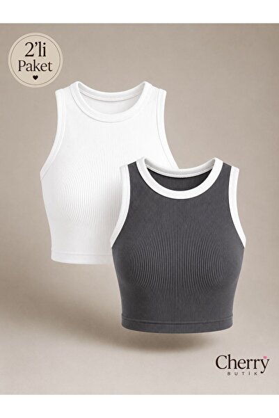 Cherry Butik Halter Neck Camisole Crop