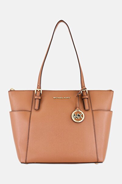 Michael Kors Women Brand Logo Tote Bag, Brown