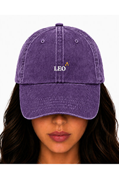 WeavedCo Leo Sign Embroidered Hat, Vintage Washed Baseball Cap (Leo Sign Embr...