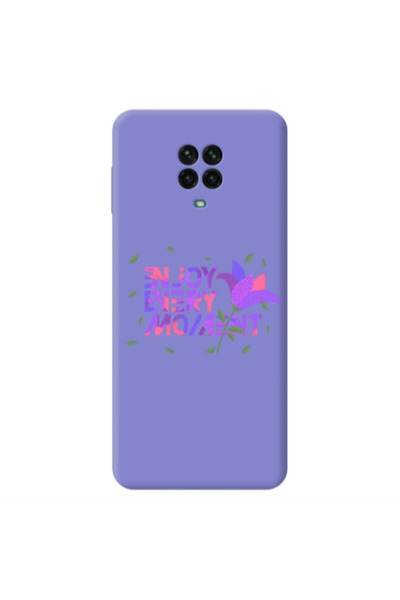 Other Xiaomi Redmi Note 9 Pro Enjoy Every Moment Purple Colored Silicone TPU ...