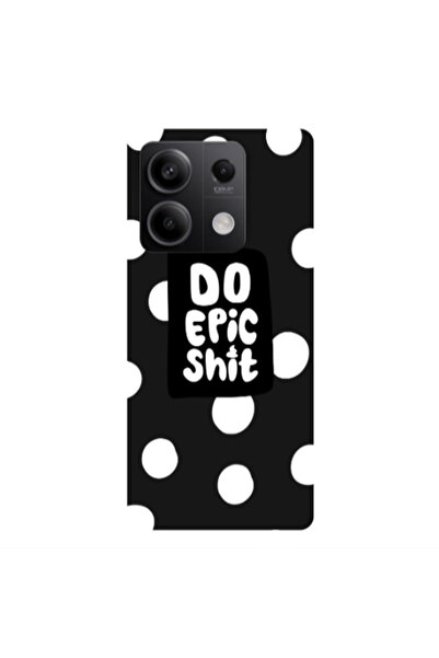 Other Xiaomi Redmi Note 13Pro 5G Do Epic Shit Black Colored Silicone TPU Θήκη