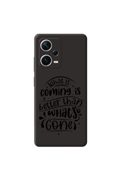 Other Xiaomi Poco X5 What is coming Black Colored Silicone TPU Θήκη