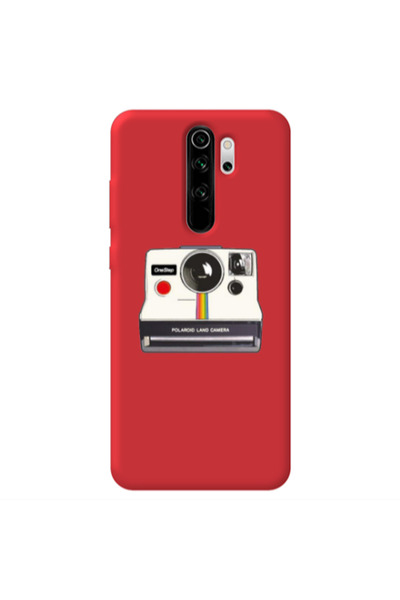 Other Xiaomi Redmi Note 8 Pro Polaroid land camera Red Colored Silicone TPU Θήκη