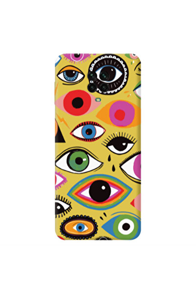Other Xiaomi Redmi Note 9 Pro Colorful eyes Yellow Colored Silicone TPU Θήκη
