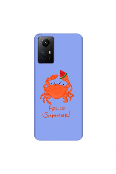 Other Xiaomi Redmi Note 12s Hello Summer! Light Purple Colored Silicone TPU Θήκη