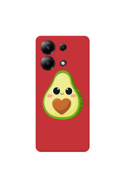Other Xiaomi Redmi Note 13 4G Baby avocado Red Colored Silicone TPU Θήκη